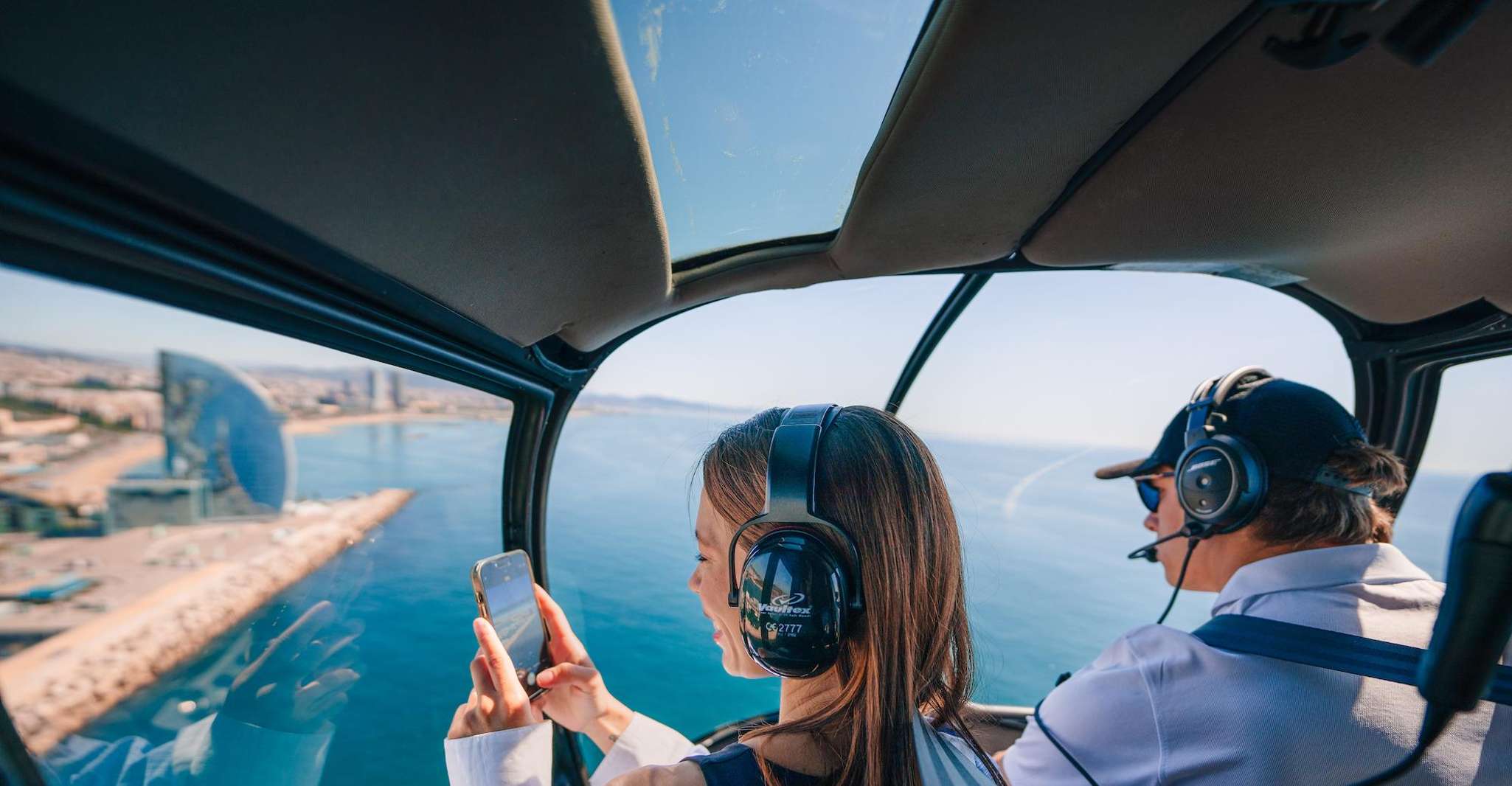 Barcelona: Helicopter, Boat Ride & Old Town Private Tour