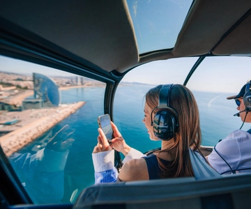 Barcelona 360: Flying, Sailing & Walking Guided Small Group