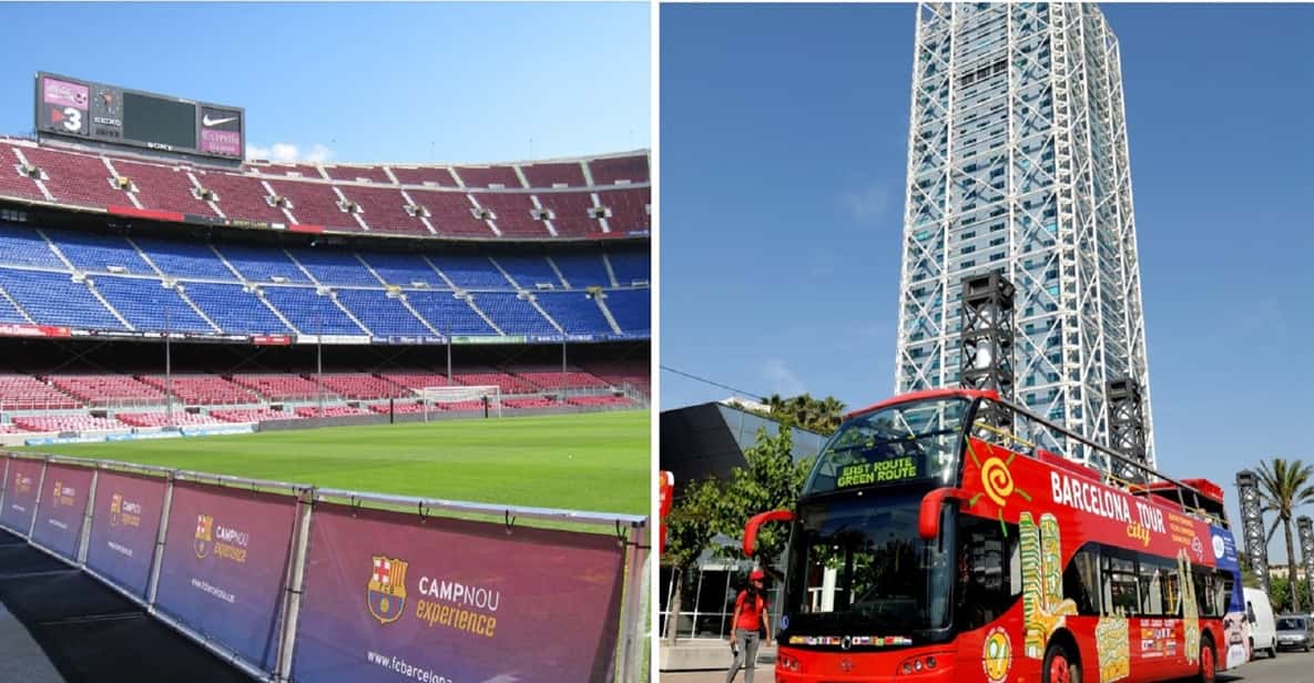 Barcelona Hop-On Hop-Off & F.C. Barcelona Camp Nou Tour