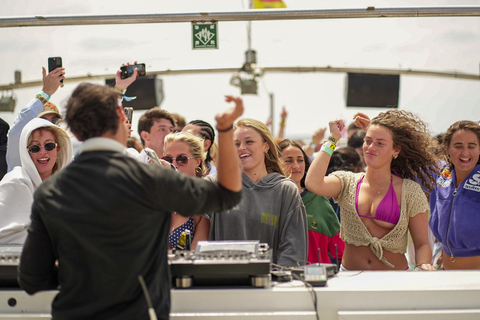 Ibiza: Boat Party with VIP Beds, Drinks, DJs, Saxophonist and Paella Basic Ticket