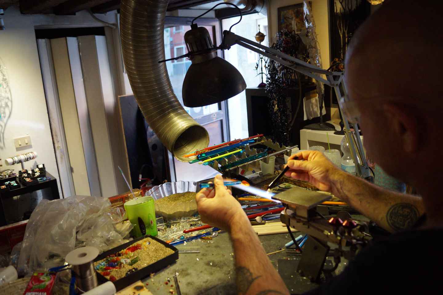 Gerðu Glerlistaverk: Einkatími með Handverksmanni
