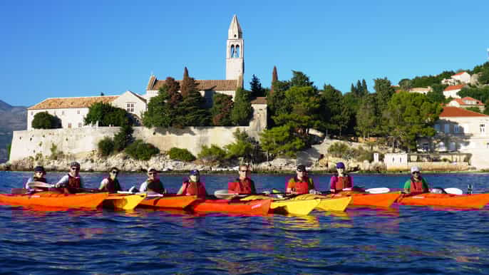 dubrovnik fullday sea kayak tour to elaphite islands