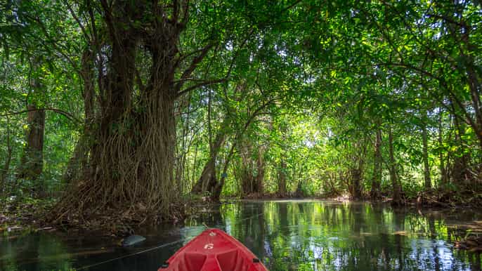 krabi quad et kayaking sur le lagon bleu à klong srakaew