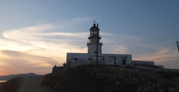 Sunset Armenistis Lighthouse Visit