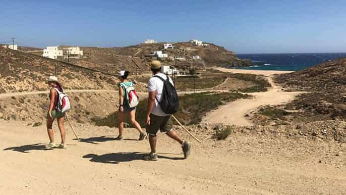 mykonos caminhada aventura