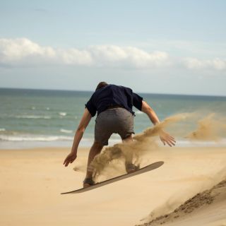 Sandboarding Jeffreys Bay