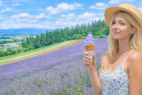 Summer Hokkaido: Furano lavender, Blue Pond,Shikisai-no-Oka 7:50 am meet at Odori Park subway station exit 31