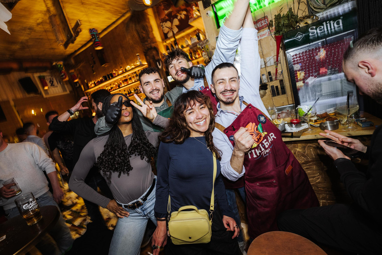 Tirana: Guided Pub Crawl with Free Shots & Photographer