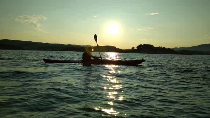 lumbarda sunset kayak tour