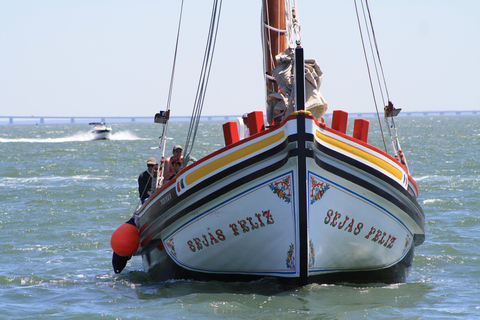 Lisbon: River Tagus Sightseeing Cruise in Traditional Vessel Lisbon: River Tagus Guided Sightseeing Cruise