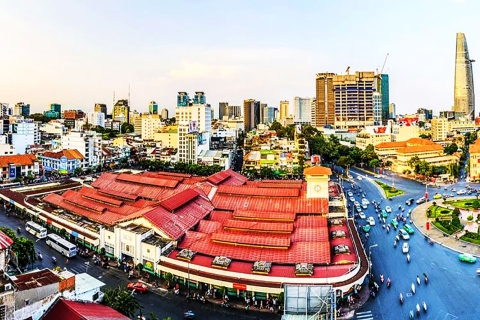 Depuis le port de Phu My : visite de Ho Chi Minh-Ville et transfertsGuide anglophone