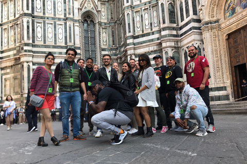 Florencia: vista previa histórica de la plaza del Duomo