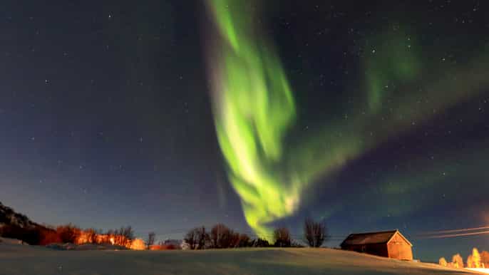 fra svolvær jakten på nordlyset (aurora borealis)