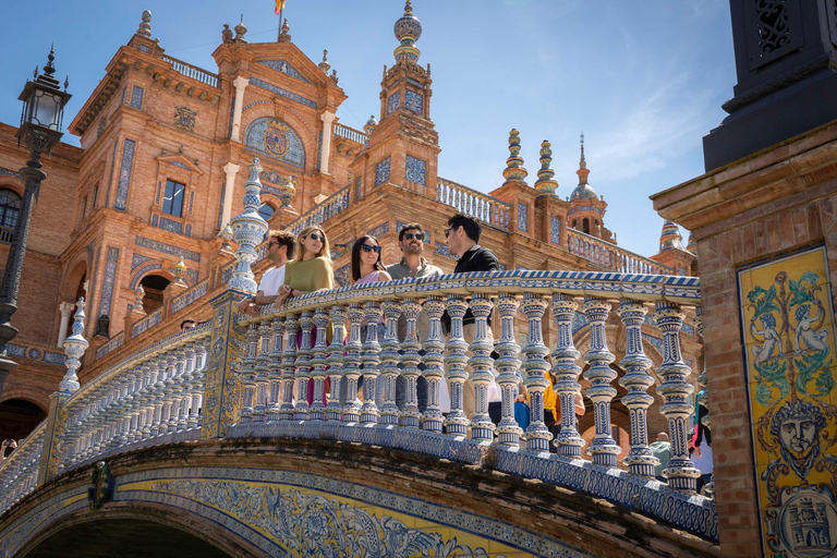 De Madri: Excursão de um dia ao melhor de Sevilha com traslados de tremOpção de upgrade Visita ao Alcázar