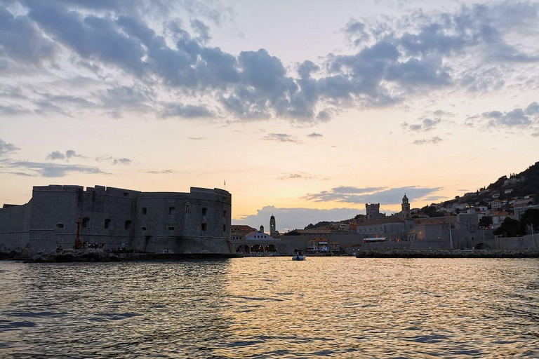 Zonsondergangtour met een glazen boot rond de oude stad en grotten in Dubrovnik