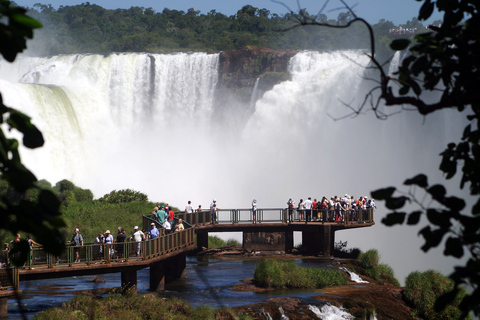 Ganztägige Iguassu-Fälle auf beiden Seiten - Brasilien und ArgentinienAbreise von den Hotels in der Innenstadt von Foz do Iguaçu