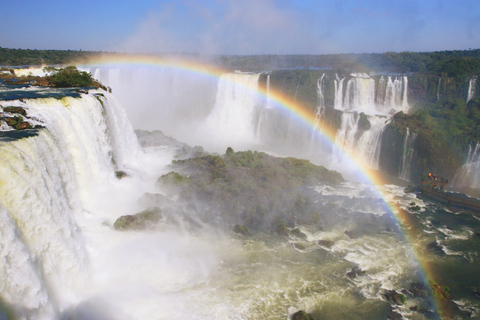 Ganztägige Iguassu-Fälle auf beiden Seiten - Brasilien und ArgentinienAbreise von den Hotels in der Innenstadt von Foz do Iguaçu