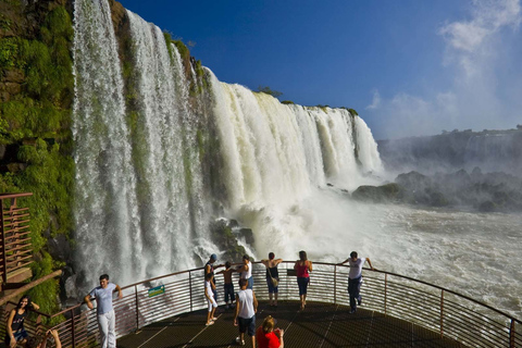 Ganztägige Iguassu-Fälle auf beiden Seiten - Brasilien und ArgentinienAbreise von den Hotels in der Innenstadt von Foz do Iguaçu