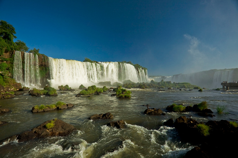 Ganztägige Iguassu-Fälle auf beiden Seiten - Brasilien und ArgentinienAbreise von den Hotels in der Innenstadt von Foz do Iguaçu