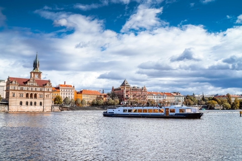 Praag: boottocht met sightseeing Moldau van 2 uurMoldau bezienswaardigheden boottocht - alleen ticket