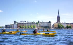 Stockholm: Guided Kayak City Tour & Optional Midsummer Meal