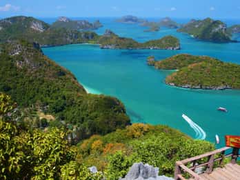Samui: Tagestour zum Angthong National Marine Park mit dem Schnellboot