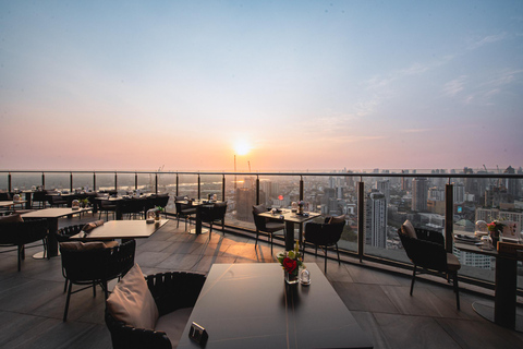 Bangkok: Cielo Sky Bar & Restaurant Rooftop Sharing Set for 2 People