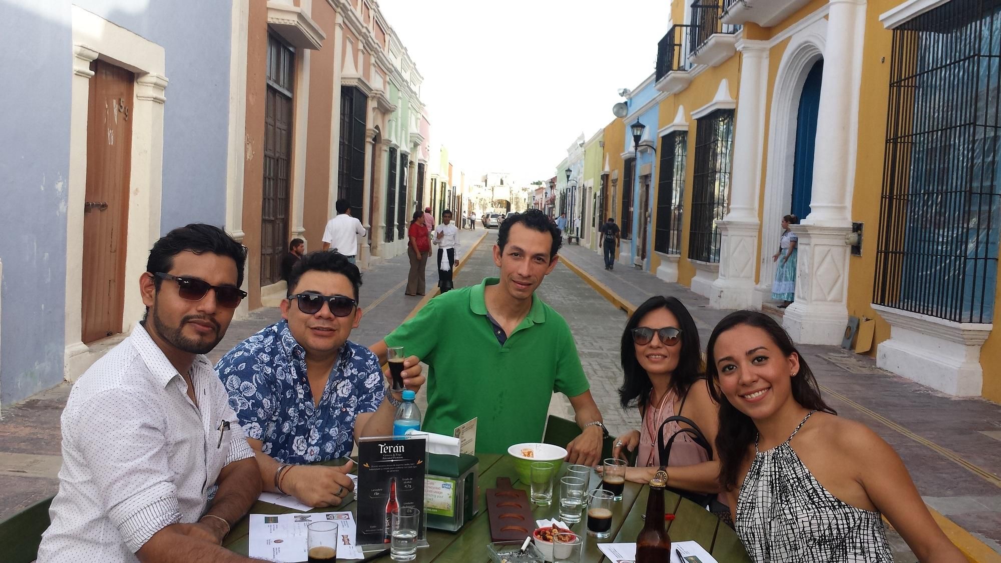 Kneipen-Sightseeing-Tour in der Calle 59 im historischen Zentrum von Campeche