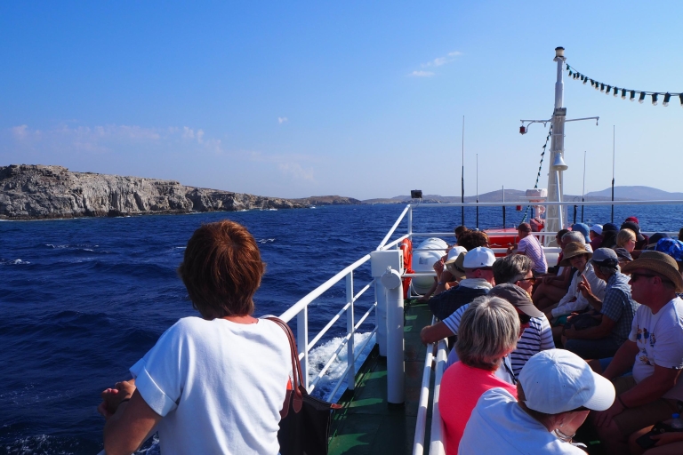 Vanuit Mykonos: transfer naar Delos per bootBoottocht vertrek vanuit de haven met cruiseschepen