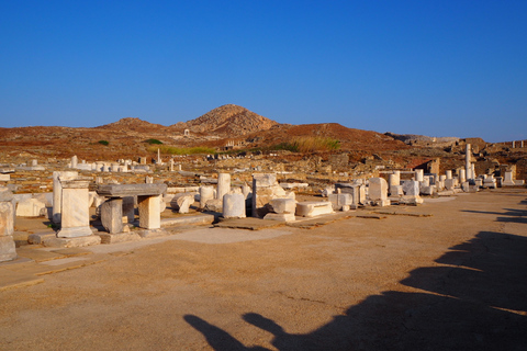 Ab Mykonos: Bootstransfer zur Delos InselBootstour ab dem Kreuzfahrthafen