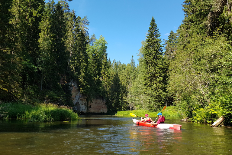 From Riga: Full-Day Scenic Gauja River Valley Kayaking Trip From Riga: Full-Day River Kayaking Tour to Sigulda