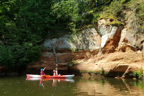 From Riga: Full-Day Scenic Gauja River Valley Kayaking Trip From Riga: Full-Day River Kayaking Tour to Sigulda