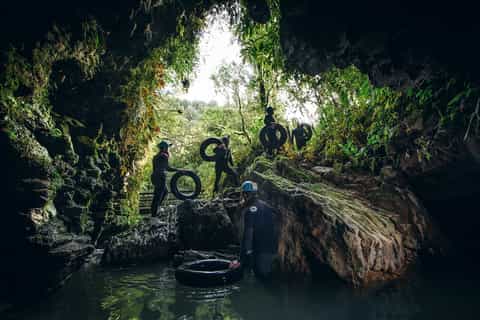 Waitomo Caves: Labyrinth Black Water Rafting Experience