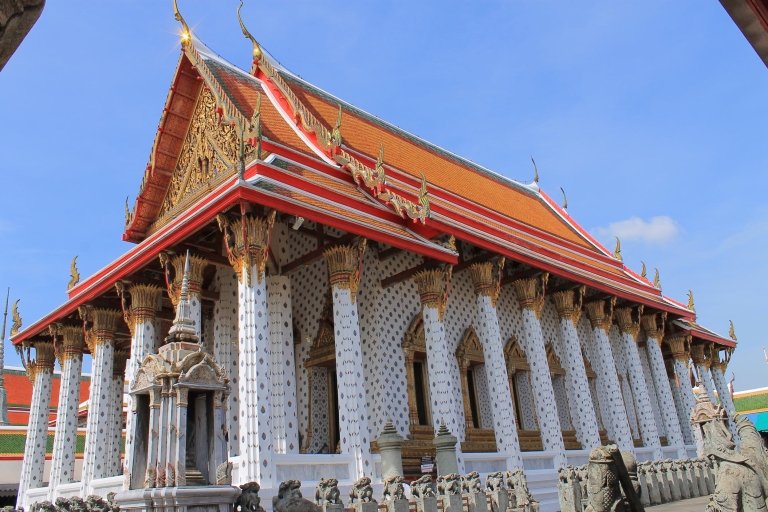 Bangkok: Świątynie i rejs długą łodzią z lunchemWycieczka w małej grupie: Odbiór z hotelu w centrum Bangkoku