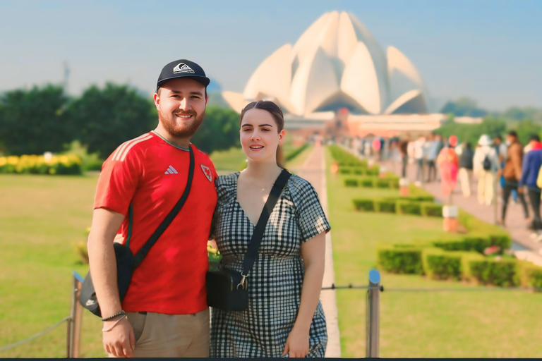 Delhi: Old and New Delhi Private Full or Half-Day Tour Half-Day New Delhi Tour with Hotel Pickup, Driver, and Guide