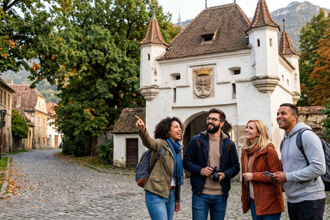 Bucharest : Peles, Bran & Wednesday Castles + Brasov Tour COACH TOUR Audio guide in 24 languages