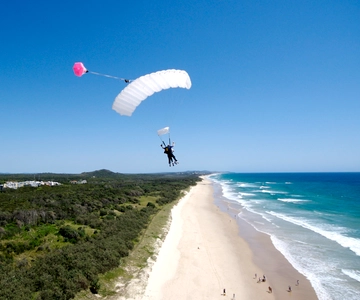 Noosa : Saut en parachute en tandem