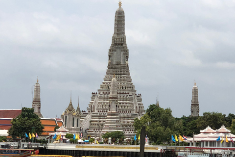 Bangkok: Destaques, templos e passeio pelos canais com almoçoTour inglês com embarque no hotel