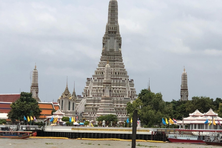 Bangkok: Świątynie i rejs długą łodzią z lunchemWycieczka w małej grupie: Odbiór z hotelu w centrum Bangkoku