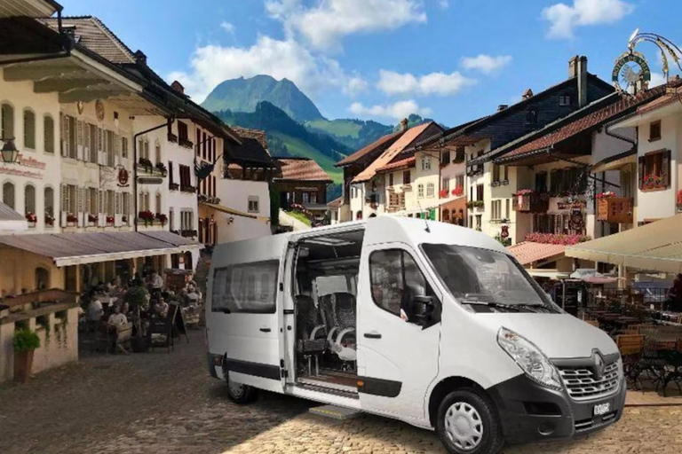 Depuis Bâle : excursion d&#039;une journée à Gruyères avec château et laiterie de spectacle.