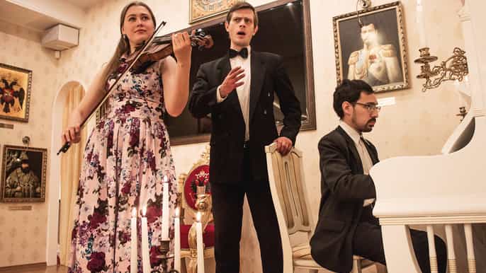 saint petersburg romanov royal concert with Сhampagne
