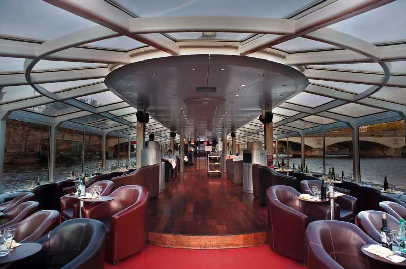 Paris: 3-course Dinner Cruise with Panorama on Seine River