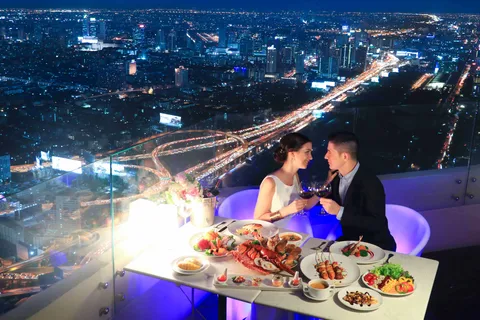 Bangkok: Buffet en el Balcón y Cubierta de Observación de la Torre Baiyoke