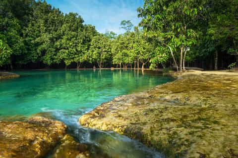 Krabi: Tiger Temple, Hot Springs & Crystal Pool Jungle Tour