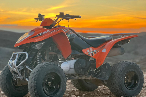 From Marrakech: Agafay Desert Quad Bike Tour with Dinner