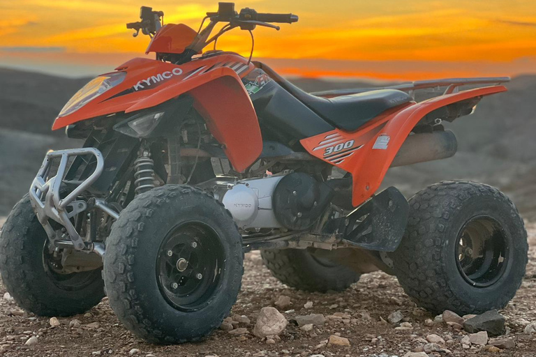 From Marrakech: Agafay Desert Quad Bike Tour with Dinner