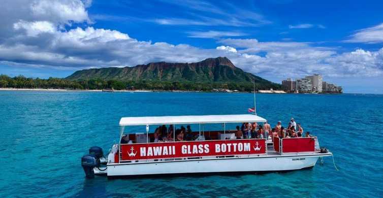 From Honolulu: Waikiki Glass Bottom Boat Sunset Cruise