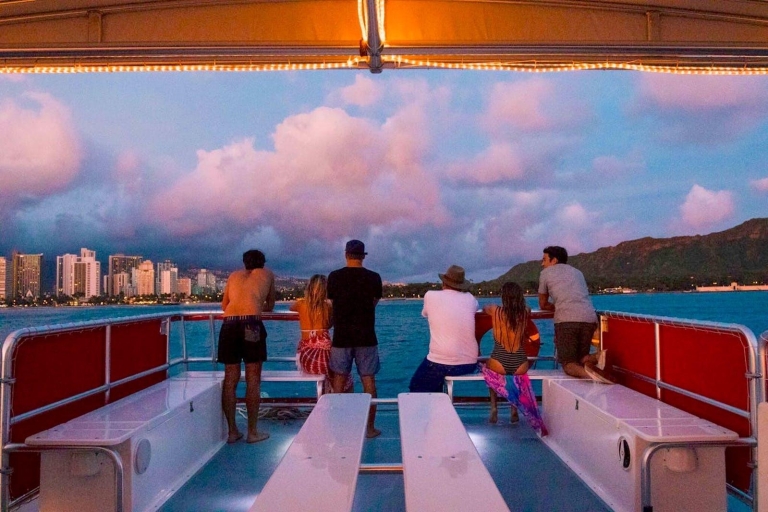 Z Honolulu: rejs o zachodzie słońca w Waikiki ze szklanym dnem