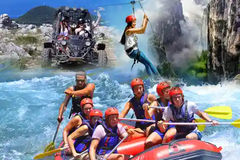 Buggy or Quad, Rafting, Jeep, Canyoning, Zipline Tour