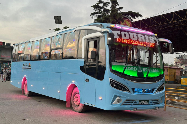Kathmandu: VIP Bus Ticket to Lumbini by Lord Krishna BusLumbini Kathmandu VIP Sofa Bus AC Luxury
